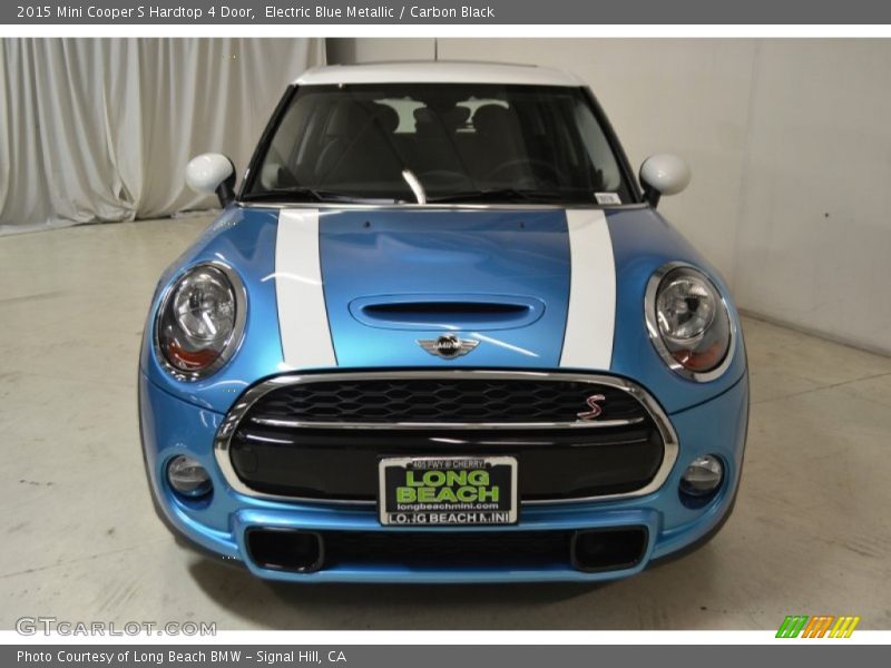Electric Blue Metallic / Carbon Black 2015 Mini Cooper S Hardtop 4 Door
