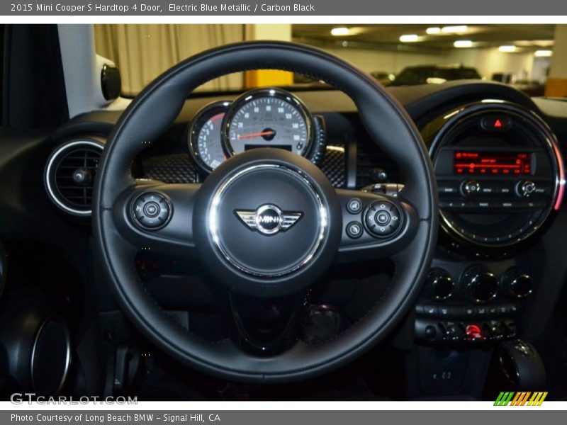 Electric Blue Metallic / Carbon Black 2015 Mini Cooper S Hardtop 4 Door