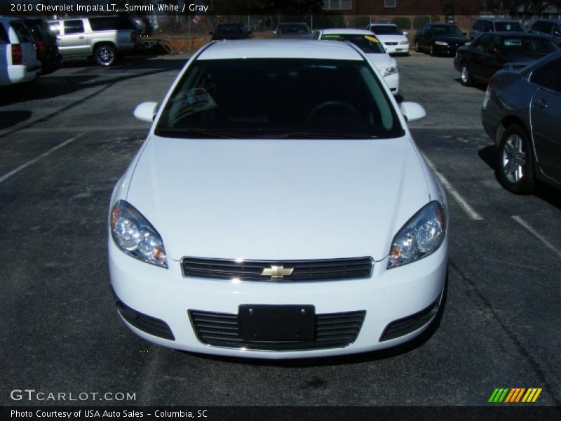 Summit White / Gray 2010 Chevrolet Impala LT