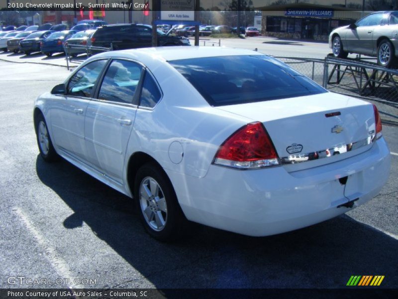 Summit White / Gray 2010 Chevrolet Impala LT