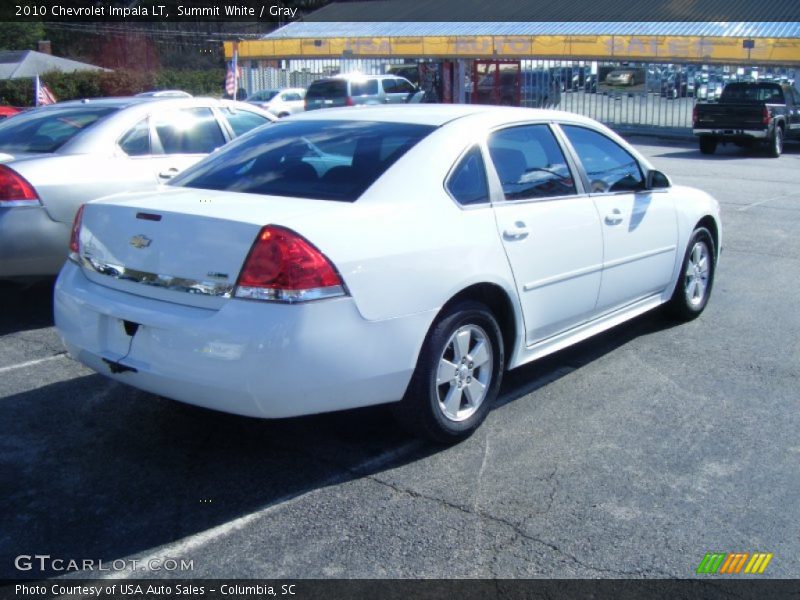 Summit White / Gray 2010 Chevrolet Impala LT