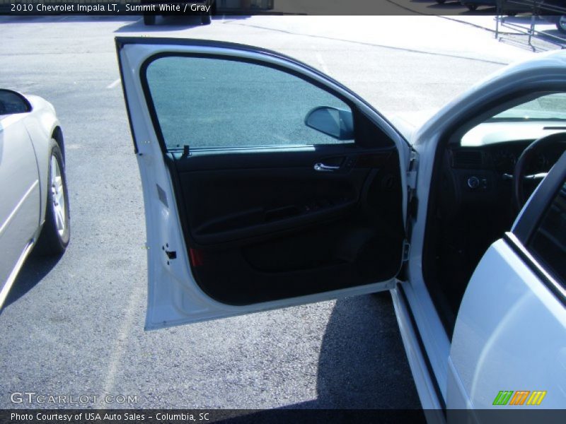 Summit White / Gray 2010 Chevrolet Impala LT