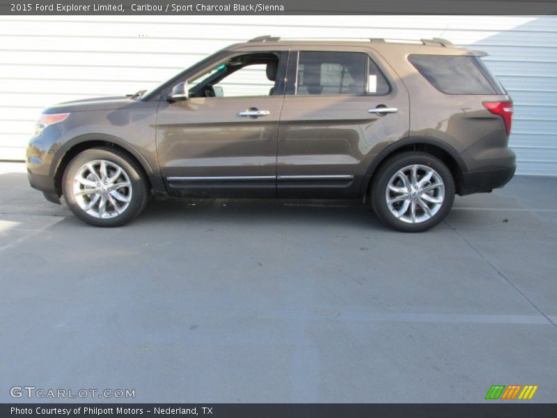 Caribou / Sport Charcoal Black/Sienna 2015 Ford Explorer Limited