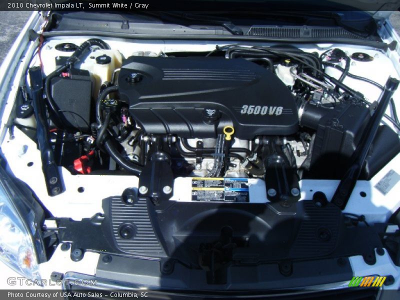 Summit White / Gray 2010 Chevrolet Impala LT