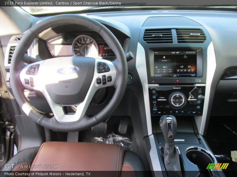 Caribou / Sport Charcoal Black/Sienna 2015 Ford Explorer Limited
