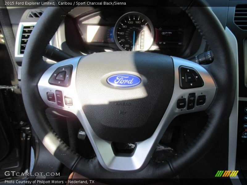 Caribou / Sport Charcoal Black/Sienna 2015 Ford Explorer Limited