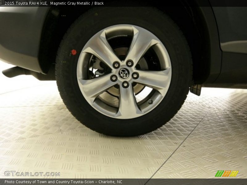 Magnetic Gray Metallic / Black 2015 Toyota RAV4 XLE