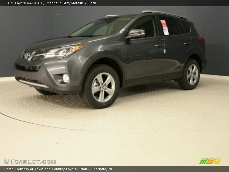 Magnetic Gray Metallic / Black 2015 Toyota RAV4 XLE