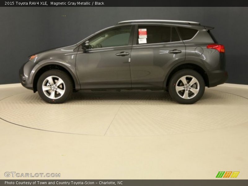 Magnetic Gray Metallic / Black 2015 Toyota RAV4 XLE