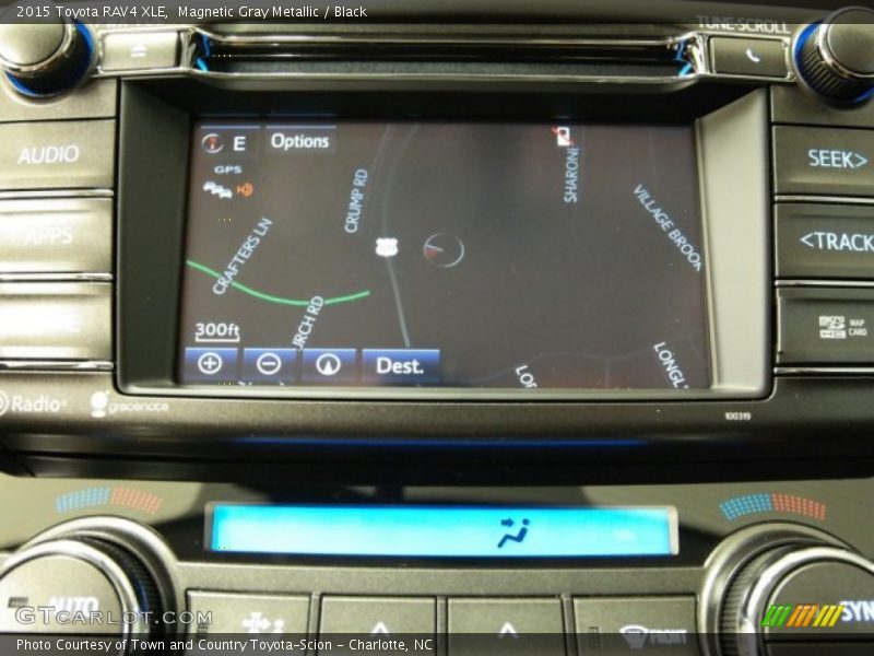 Magnetic Gray Metallic / Black 2015 Toyota RAV4 XLE