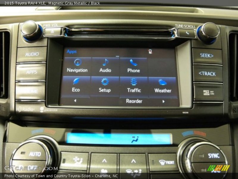 Magnetic Gray Metallic / Black 2015 Toyota RAV4 XLE