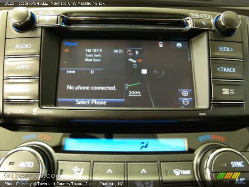 Magnetic Gray Metallic / Black 2015 Toyota RAV4 XLE