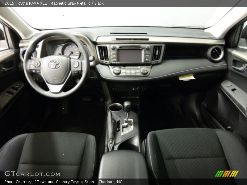 Magnetic Gray Metallic / Black 2015 Toyota RAV4 XLE