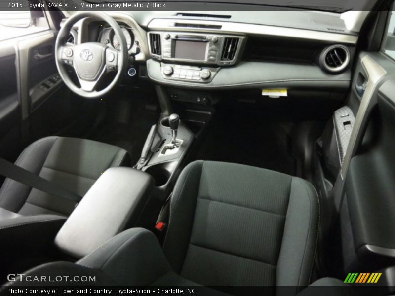 Magnetic Gray Metallic / Black 2015 Toyota RAV4 XLE