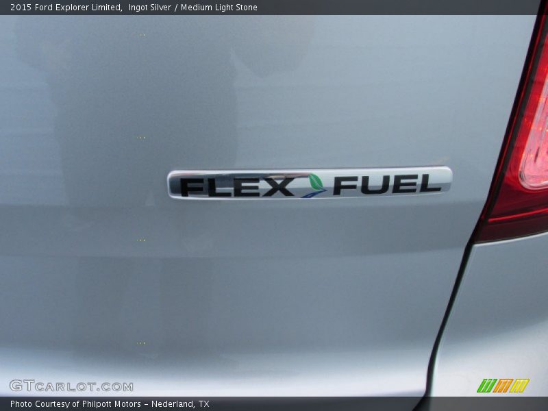 Ingot Silver / Medium Light Stone 2015 Ford Explorer Limited