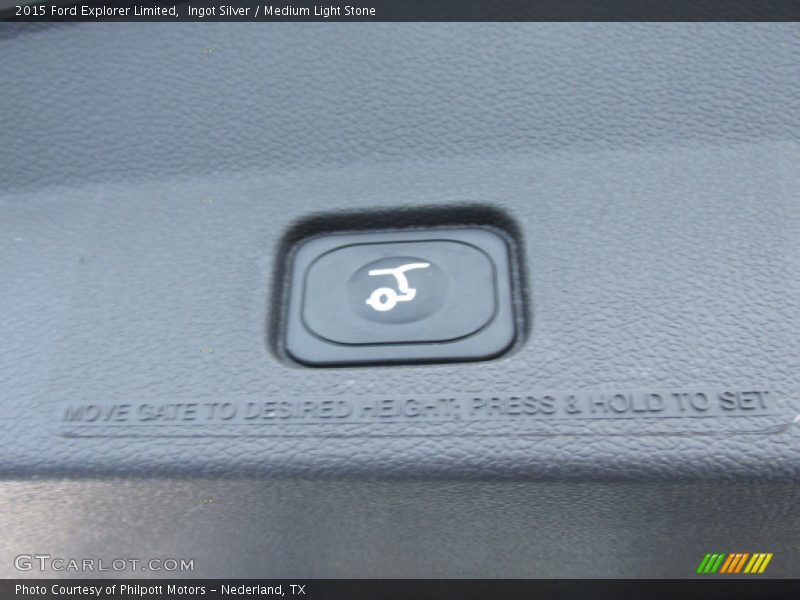 Ingot Silver / Medium Light Stone 2015 Ford Explorer Limited