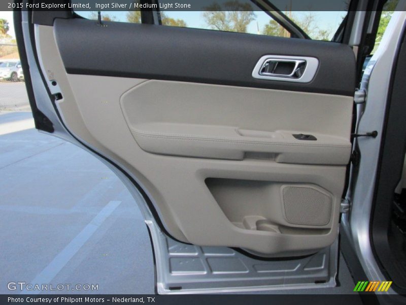 Ingot Silver / Medium Light Stone 2015 Ford Explorer Limited