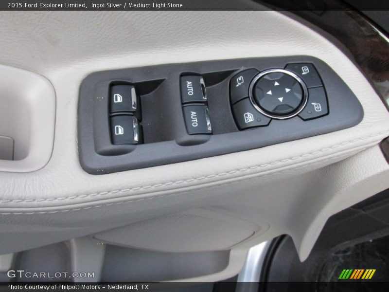 Ingot Silver / Medium Light Stone 2015 Ford Explorer Limited