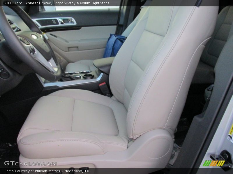 Ingot Silver / Medium Light Stone 2015 Ford Explorer Limited