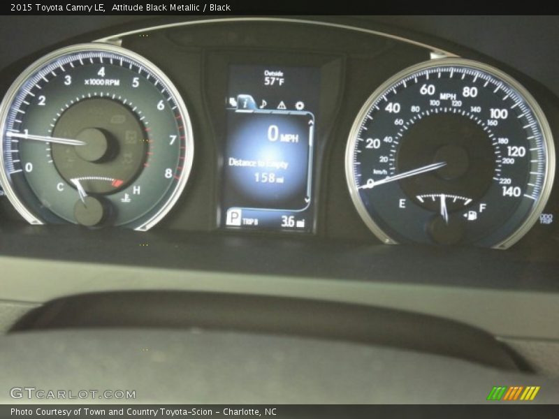 Attitude Black Metallic / Black 2015 Toyota Camry LE