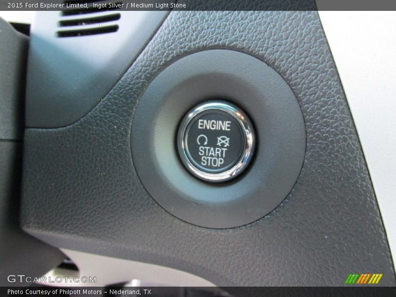Ingot Silver / Medium Light Stone 2015 Ford Explorer Limited