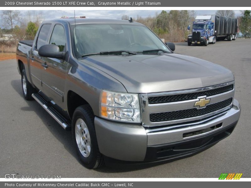 Graystone Metallic / Light Titanium 2009 Chevrolet Silverado 1500 LT XFE Crew Cab