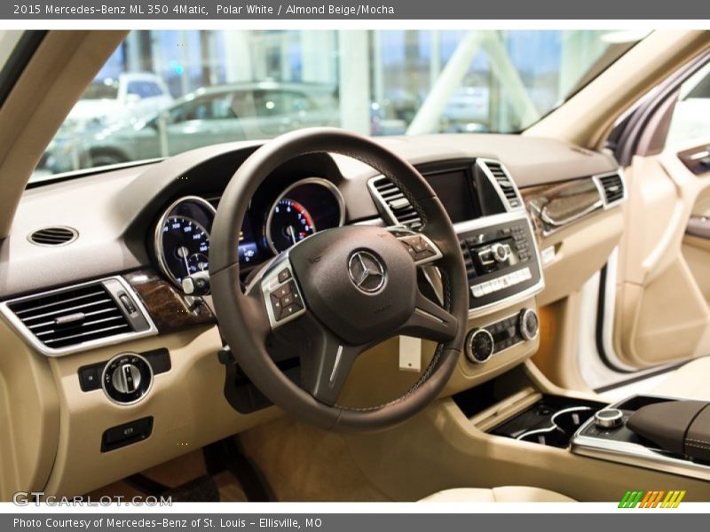 Polar White / Almond Beige/Mocha 2015 Mercedes-Benz ML 350 4Matic