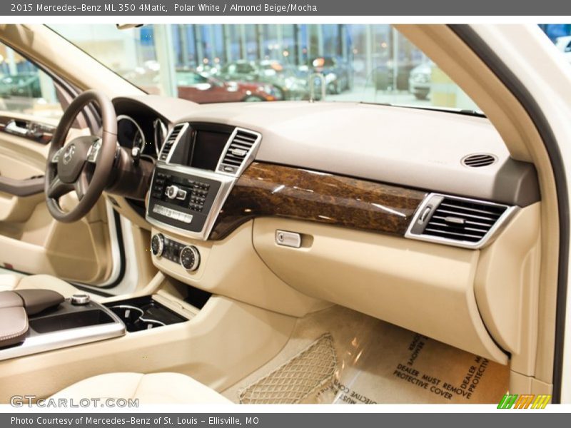 Polar White / Almond Beige/Mocha 2015 Mercedes-Benz ML 350 4Matic