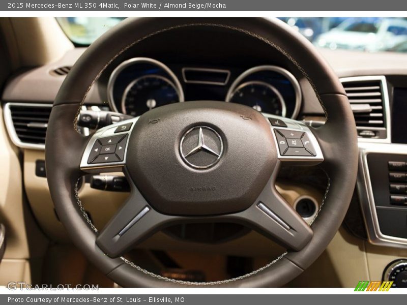 Polar White / Almond Beige/Mocha 2015 Mercedes-Benz ML 350 4Matic