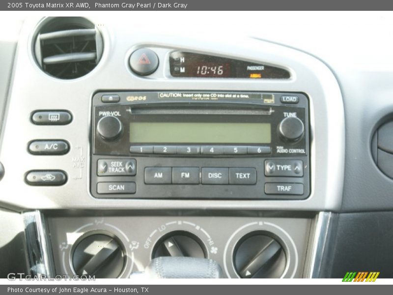 Phantom Gray Pearl / Dark Gray 2005 Toyota Matrix XR AWD