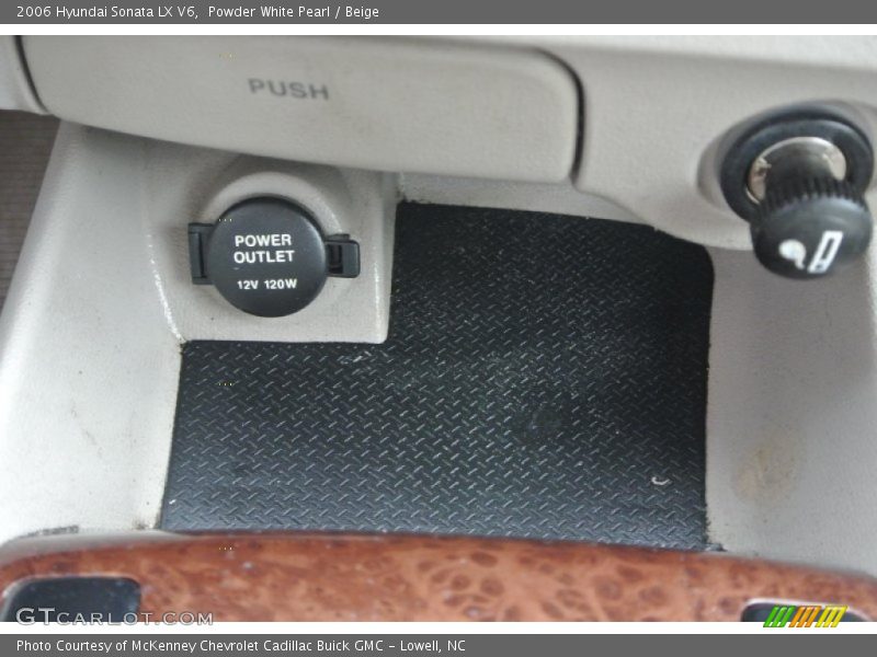 Powder White Pearl / Beige 2006 Hyundai Sonata LX V6