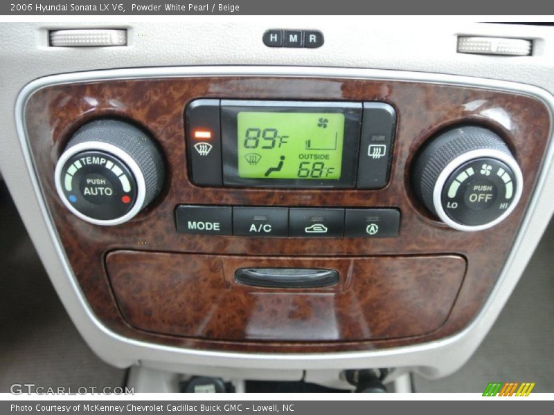 Powder White Pearl / Beige 2006 Hyundai Sonata LX V6