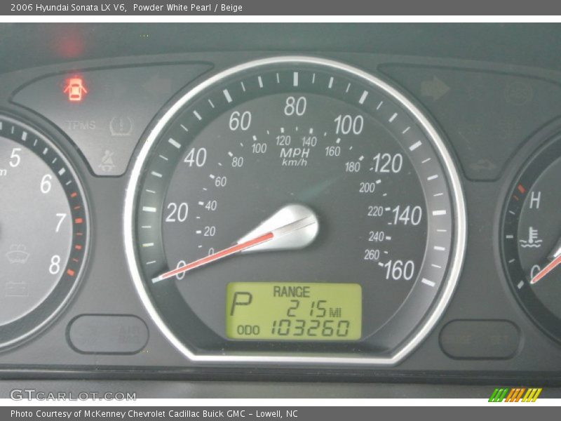 Powder White Pearl / Beige 2006 Hyundai Sonata LX V6