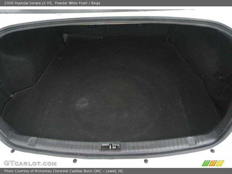 Powder White Pearl / Beige 2006 Hyundai Sonata LX V6