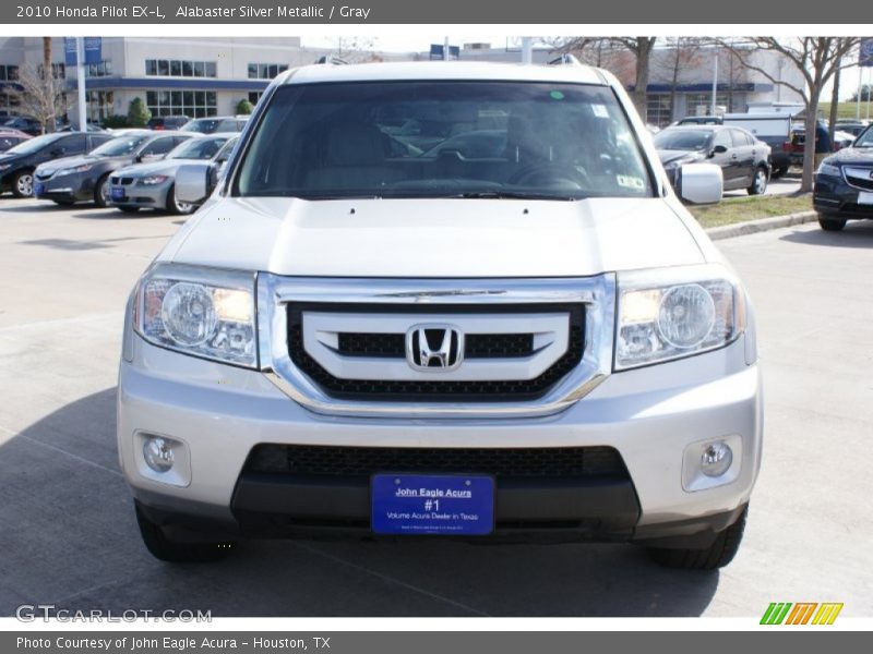 Alabaster Silver Metallic / Gray 2010 Honda Pilot EX-L