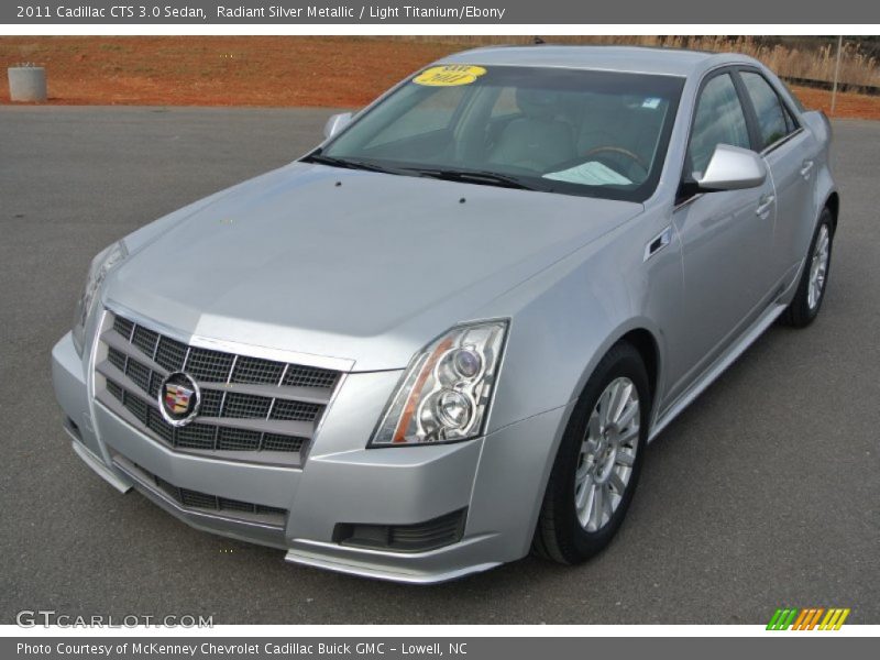 Radiant Silver Metallic / Light Titanium/Ebony 2011 Cadillac CTS 3.0 Sedan
