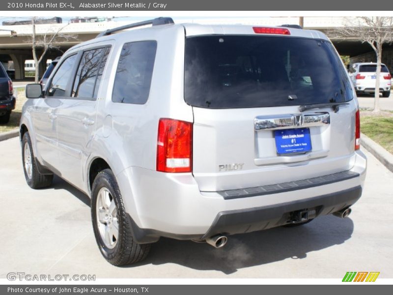 Alabaster Silver Metallic / Gray 2010 Honda Pilot EX-L