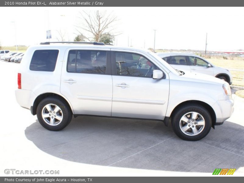 Alabaster Silver Metallic / Gray 2010 Honda Pilot EX-L