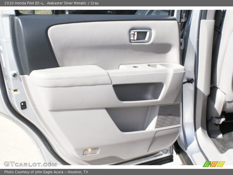 Alabaster Silver Metallic / Gray 2010 Honda Pilot EX-L