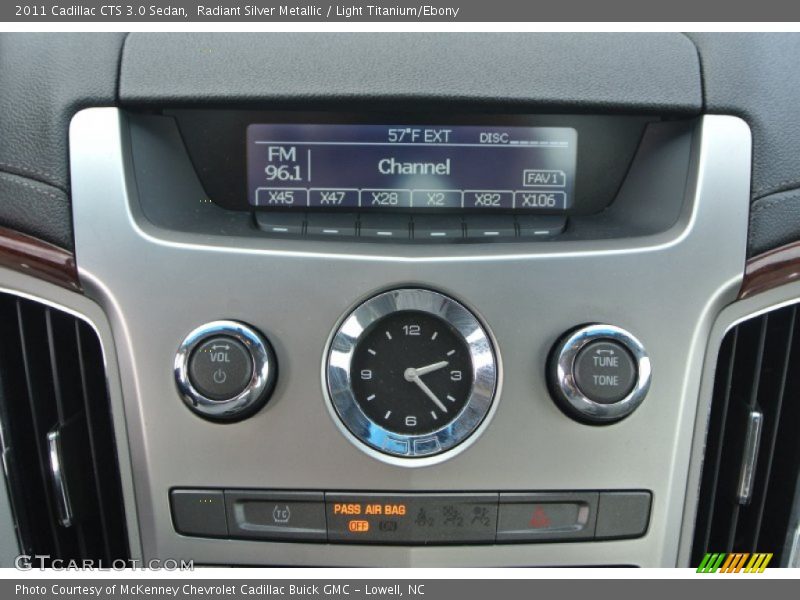 Radiant Silver Metallic / Light Titanium/Ebony 2011 Cadillac CTS 3.0 Sedan