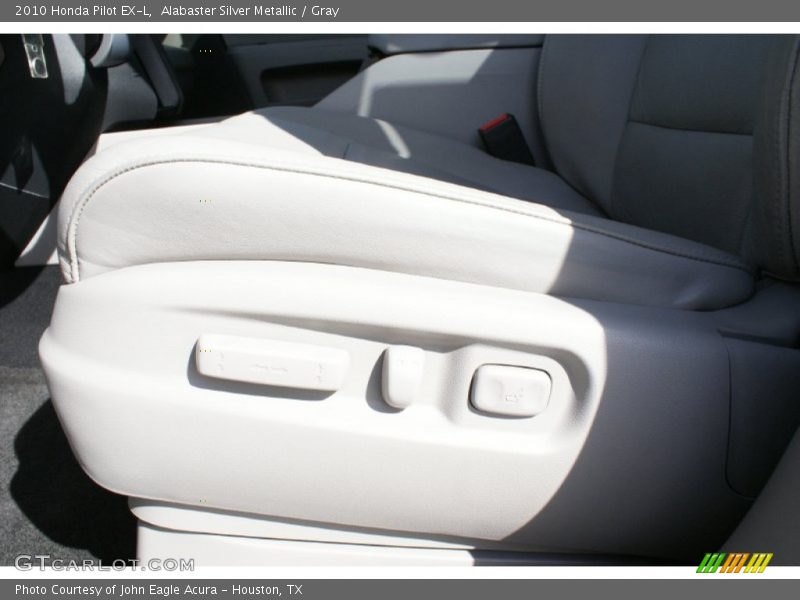Alabaster Silver Metallic / Gray 2010 Honda Pilot EX-L