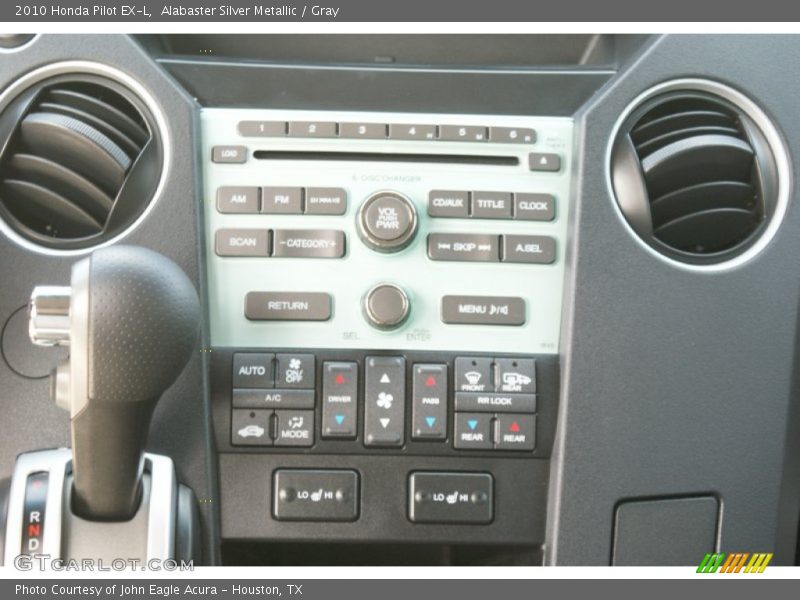 Alabaster Silver Metallic / Gray 2010 Honda Pilot EX-L
