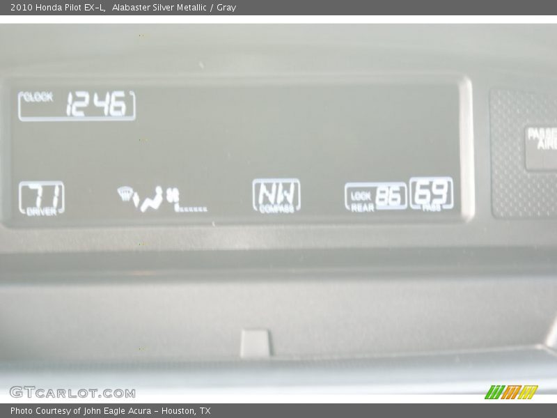 Alabaster Silver Metallic / Gray 2010 Honda Pilot EX-L