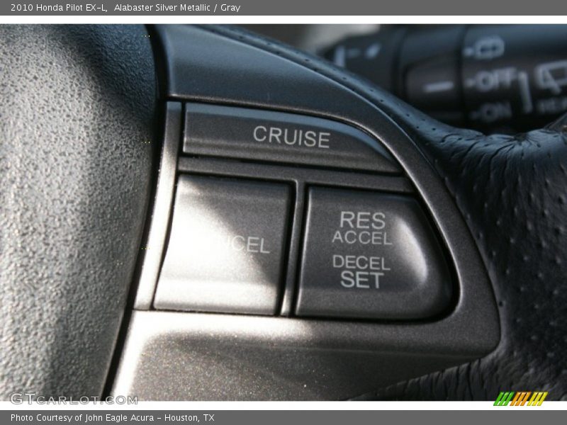 Alabaster Silver Metallic / Gray 2010 Honda Pilot EX-L