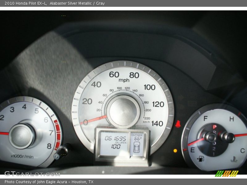 Alabaster Silver Metallic / Gray 2010 Honda Pilot EX-L