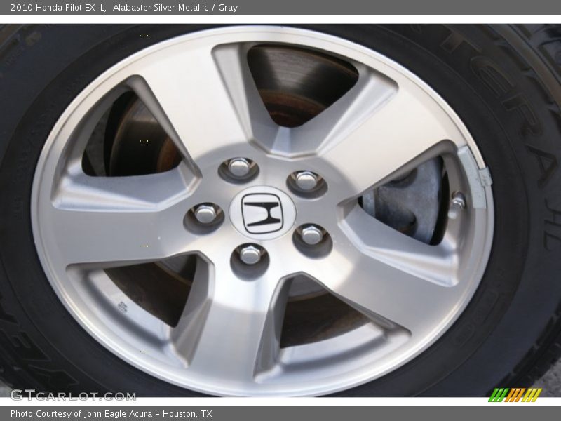 Alabaster Silver Metallic / Gray 2010 Honda Pilot EX-L
