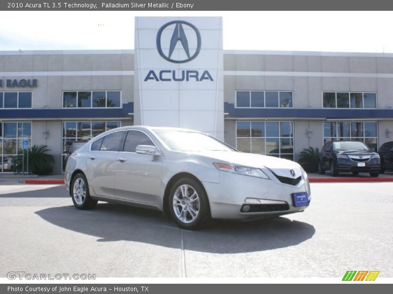 Palladium Silver Metallic / Ebony 2010 Acura TL 3.5 Technology