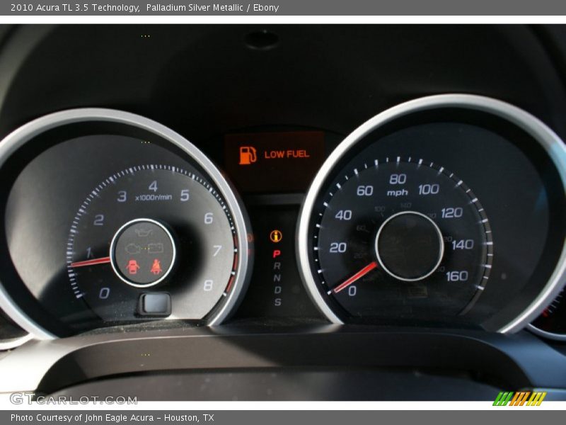 Palladium Silver Metallic / Ebony 2010 Acura TL 3.5 Technology