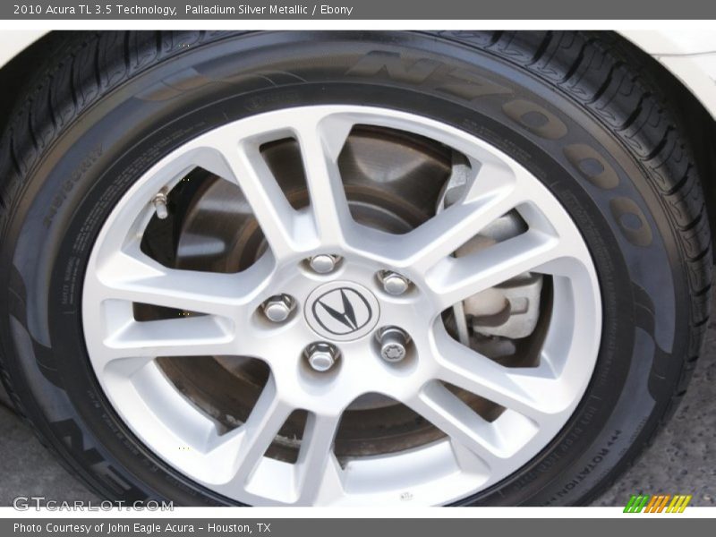 Palladium Silver Metallic / Ebony 2010 Acura TL 3.5 Technology
