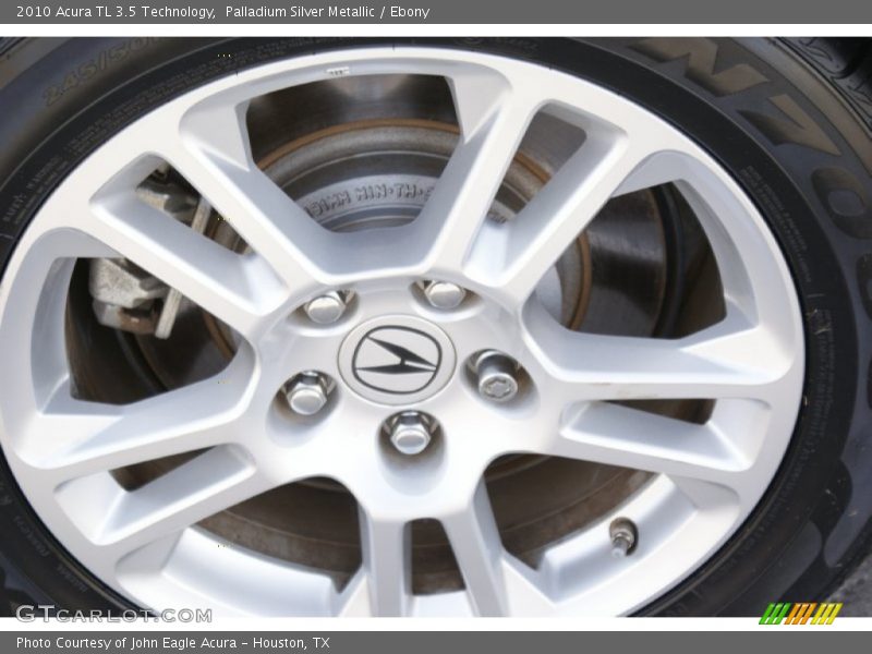 Palladium Silver Metallic / Ebony 2010 Acura TL 3.5 Technology